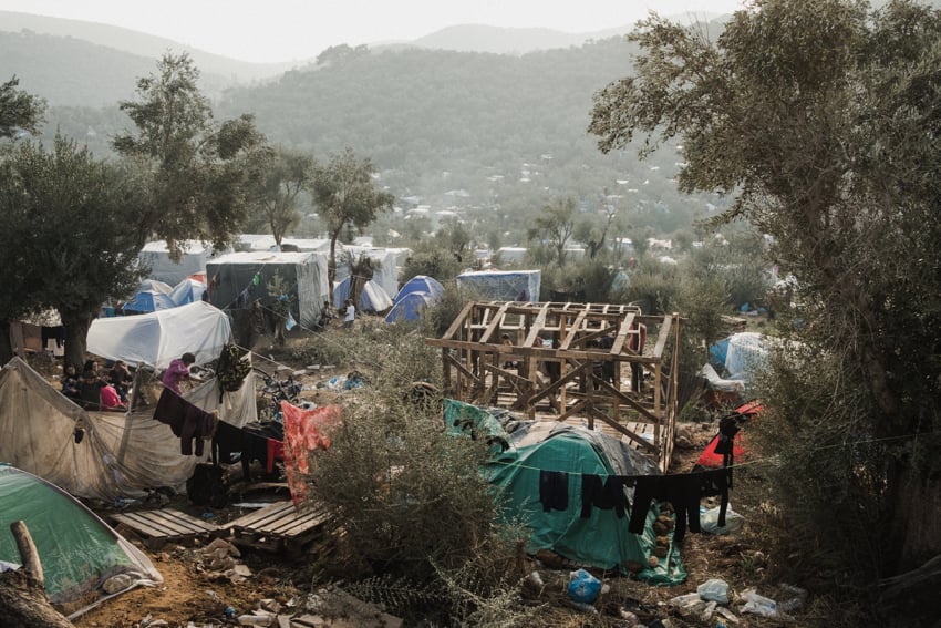 Kamp Moria op Lesbos